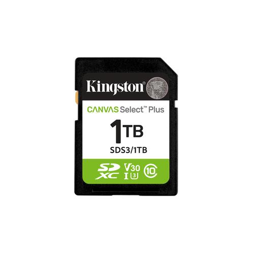Kingston Technology 1TB SDXC Canvas Select Plus Gen3 150MB/s C10 UHS-I U3 V30 - Image 1