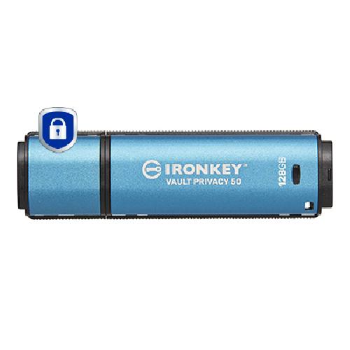 Kingston Technology IronKey 128GB Vault Privacy 50 AES-256 versleuteling, FIPS 197 - Image 1