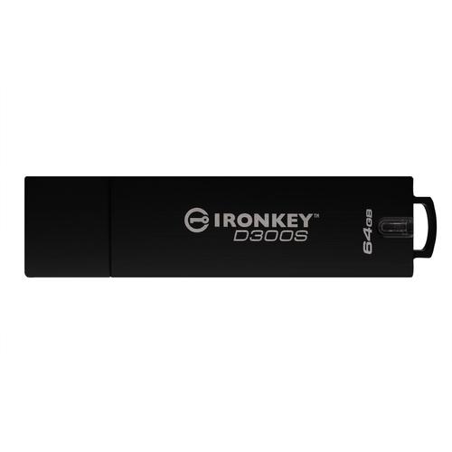 Kingston Technology IronKey 64GB D300S AES 256 XTS versleutelde usb-stick - Image 1