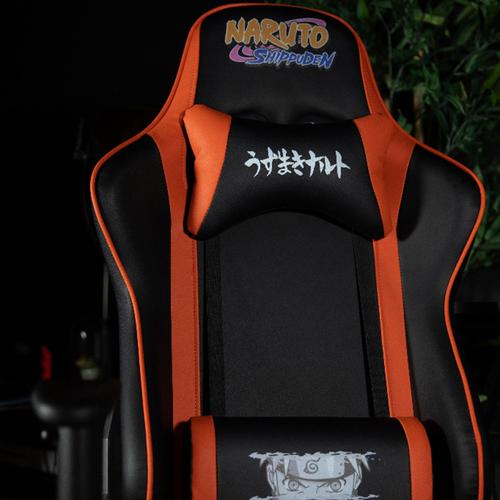 Konix Naruto Premium Gaming Chair PC-gamestoel Gecapitonneerde zitting Zwart, Oranje - Image 2