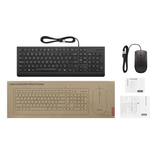 Lenovo 4X31R64403 toetsenbord Inclusief muis Thuis/Werk USB Belgisch, Frans Zwart - Image 4