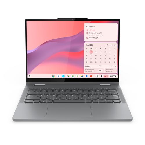 Lenovo Chrome 2in1 14IRU10 Intel Core 5 120U Chromebook 35,6 cm (14") Touchscreen WUXGA 8 GB LPDDR5-SDRAM 128 GB UFS Wi-Fi 6E (802.11ax) ChromeOS Engels Grijs - Image 1