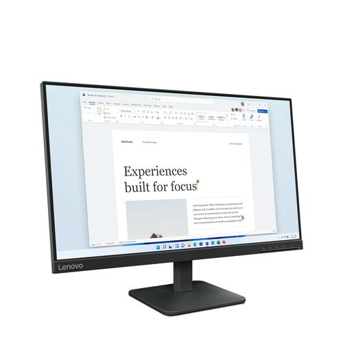 Lenovo L24-4e computer monitor 60,5 cm (23.8") 1920 x 1080 Pixels Full HD LCD Zwart - Image 2