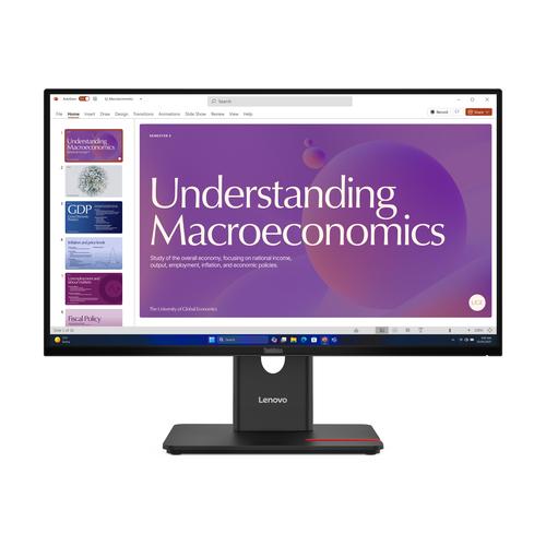 Lenovo ThinkVision T24D-40 computer monitor 60,5 cm (23.8") 1920 x 1080 Pixels Full HD LCD Zwart - Image 1
