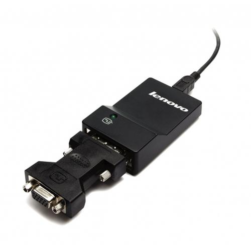 Lenovo USB 3.0 - DVI/VGA USB grafische adapter 2048 x 1152 Pixels Zwart - Image 3