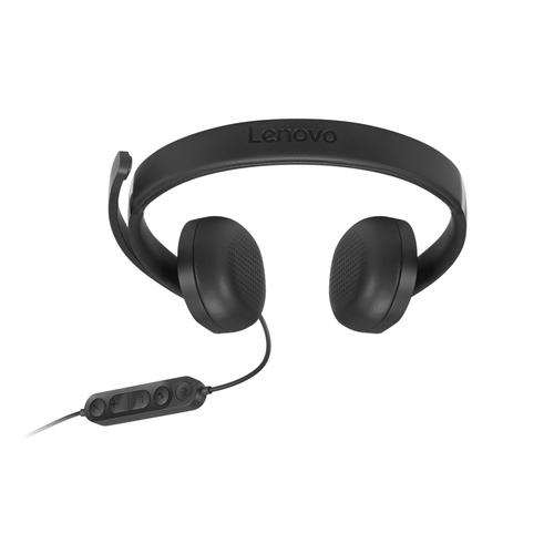 Lenovo VoIP Headset 5000 Bedraad Hoofdband Kantoor/callcenter USB Type-C Zwart - Image 4