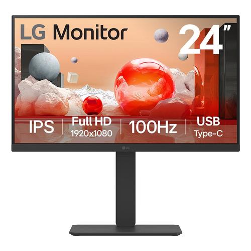 LG 24BA750-B computer monitor 60,5 cm (23.8") 1920 x 1080 Pixels Full HD LCD Zwart - Image 1