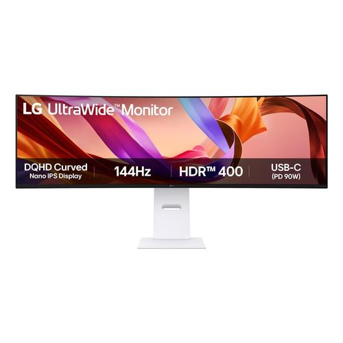 LG 49U950A-W computer monitor 124,5 cm (49") 5120 x 1440 Pixels Dual QHD LED Zwart, Wit - Image 1