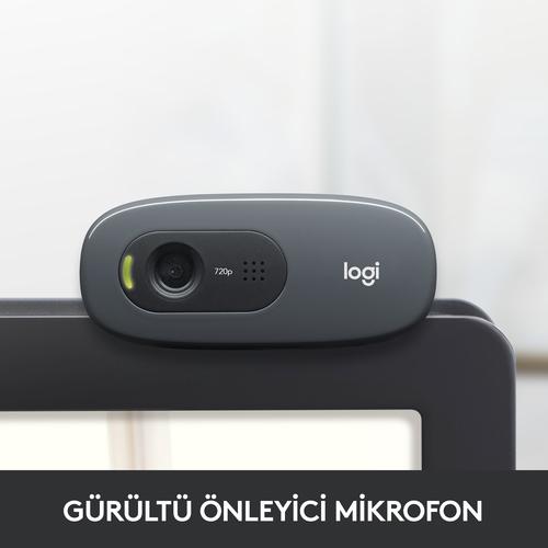 Logitech 960-001063 webcam 3 MP 1280 x 720 Pixels USB Grijs, Donkergrijs - Image 10