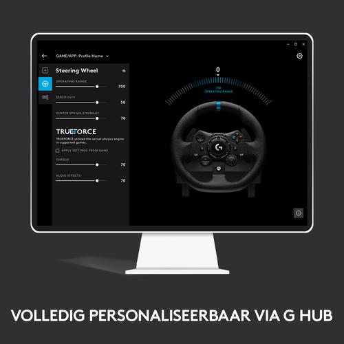 Logitech G G923 Zwart USB 2.0 Stuurwiel + pedalen Analoog/digitaal PC, Xbox One, Xbox Series S, Xbox Series X - Image 2