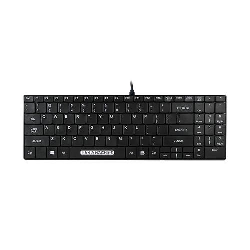 Man & Machine Its Cool toetsenbord Universeel USB QWERTY US International Zwart