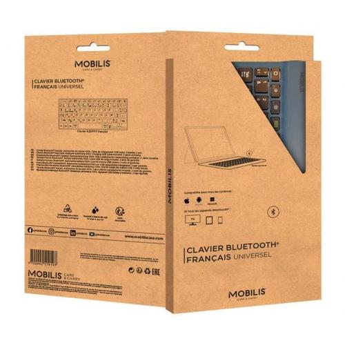 Mobilis 001284 toetsenbord voor mobiel apparaat AZERTY Frans Bluetooth Blauw - Image 3