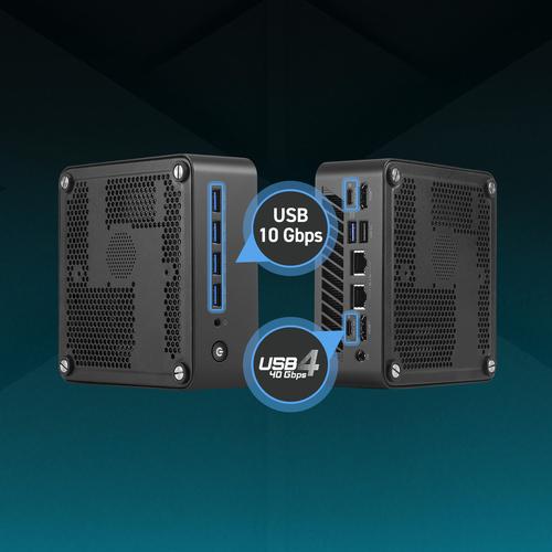 MSI Cubi Z AI 8M AMD Ryzen 7 8845HS Barebone 0.9L sized PC Zwart AMD SoC 3,8 GHz Ingebouwde luidsprekers - Image 6