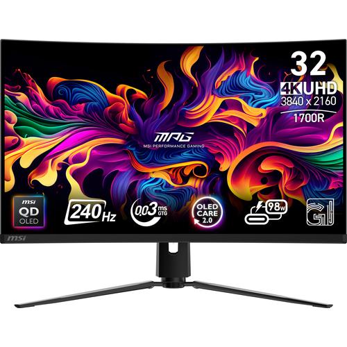 MSI MPG 321CURX QD-OLED computer monitor 80 cm (31.5") 3840 x 2160 Pixels 4K Ultra HD Zwart - Image 1