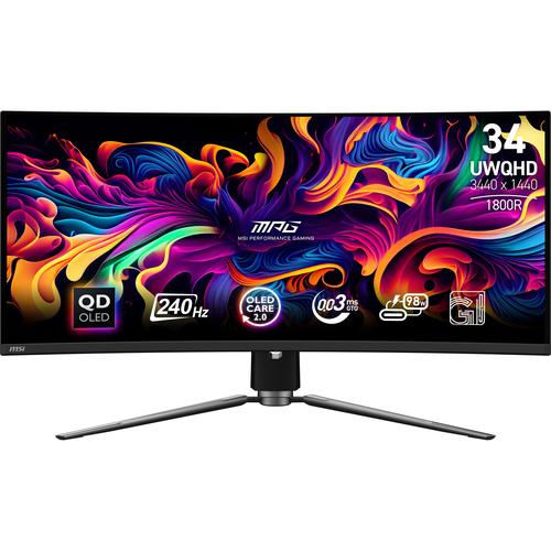 MSI MPG 341CQPX QD-OLED computer monitor 86,4 cm (34") 3440 x 1440 Pixels UltraWide Quad HD Zwart - Image 1