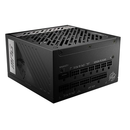 MSI MPG A1000G PCIE5 power supply unit 1000 W 20+4 pin ATX ATX Zwart - Image 1