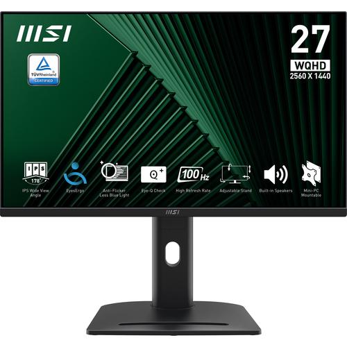 MSI Pro MP275QPG computer monitor 68,6 cm (27") 2560 x 1440 Pixels Wide Quad HD LCD Zwart - Image 1