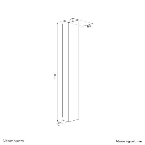 Neomounts ADS06-123WH Kabelgoot - magnetische bevestiging - universeel - Image 2