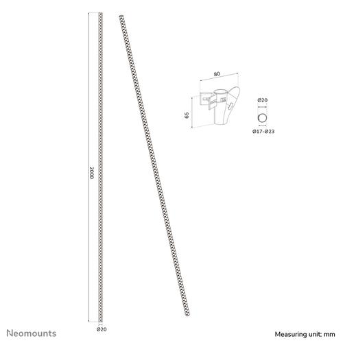 Neomounts ADS06-141BL Kabelspiraal - voor 1-4 kabels - universeel - Image 9