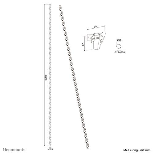 Neomounts ADS06-142WH Kabelspiraal - voor 1-5 kabels - universeel - Image 9