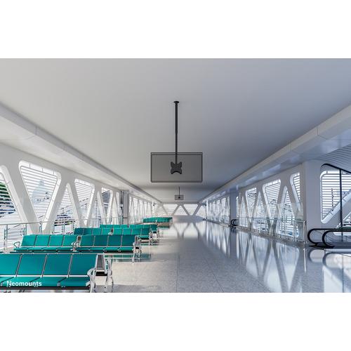 Neomounts CL35-340BL22 Dual monitor/TV-beugel plafond 23-42" - h 106-156 cm - Image 9