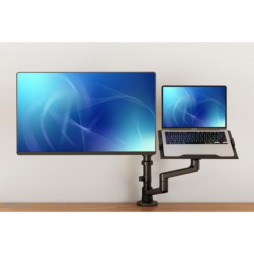 Neomounts DS20-425BL2 Monitorarm met laptophouder 17-27" - ruimtebesparend - Image 10