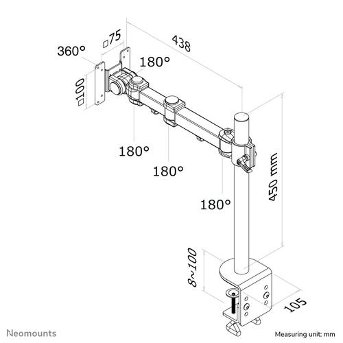 Neomounts FPMA-D960 Monitorarm 10-30 - Image 6