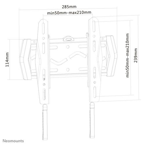 Neomounts LED-W120 TV-beugel wand 22-40" - ultra-vlak - Image 3