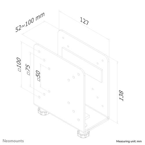 Neomounts THINCLIENT-20 Mini PC houder - max 7 kg - universeel - Image 3