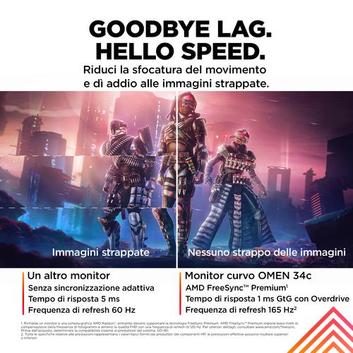 OMEN by HP 34 inch WQHD 165 Hz Curved gaming monitor - OMEN 34c - Image 6