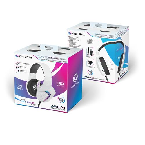 Oniverse Meteor Headset Bedraad Hoofdband Gamen Wit - Image 3