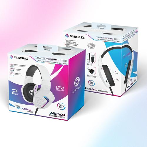 Oniverse Meteor Headset Bedraad Hoofdband Gamen Wit - Image 4
