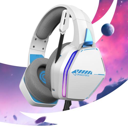 Oniverse Nebula Headset Bedraad Hoofdband Gamen USB Type-A Wit - Image 6