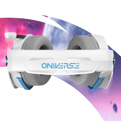 Oniverse Nebula Headset Bedraad Hoofdband Gamen USB Type-A Wit - Image 8