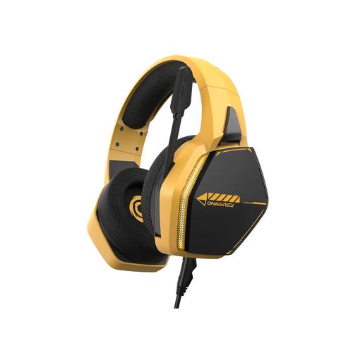 Oniverse Nebula Headset Bedraad Hoofdband Gamen USB Type-A Zwart, Geel - Image 2