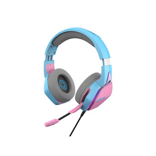 Oniverse Nebula Headset Bedraad Hoofdband Gamen USB Type-A Cyaan, Roze - Image 3