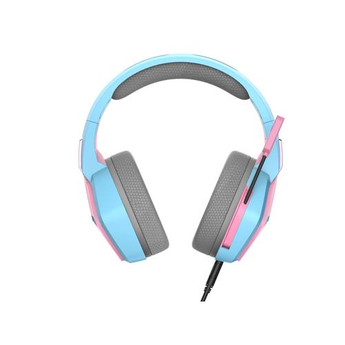Oniverse Nebula Headset Bedraad Hoofdband Gamen USB Type-A Cyaan, Roze - Image 10
