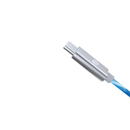 Oniverse ONICAB1-CTYPEC2-LED USB-kabel 2 m USB A USB C Blauw, Zilver - Image 7