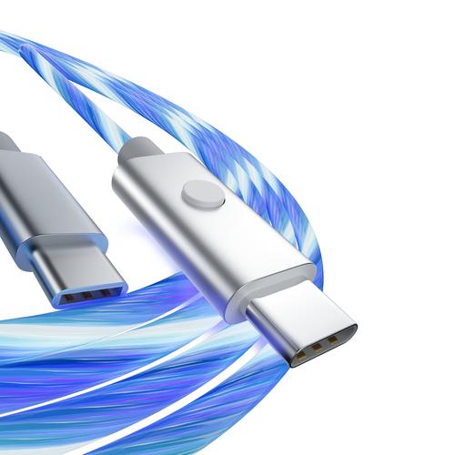 Oniverse ONICAB1-CTYPEC2-LED USB-kabel 2 m USB A USB C Blauw, Zilver - Image 8