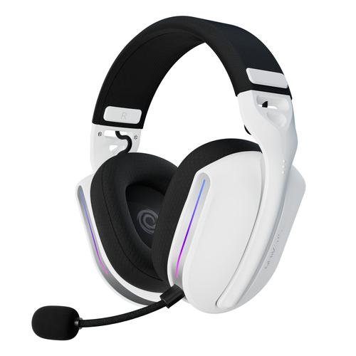 Oniverse Polaris Headset Bedraad en draadloos Hoofdband Gamen USB Type-C / USB Type-A Bluetooth Zwart, Wit - Image 1