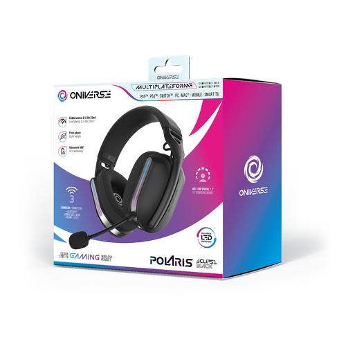 Oniverse Polaris Headset Bedraad en draadloos Hoofdband Gamen USB Type-C / USB Type-A Bluetooth Zwart - Image 2