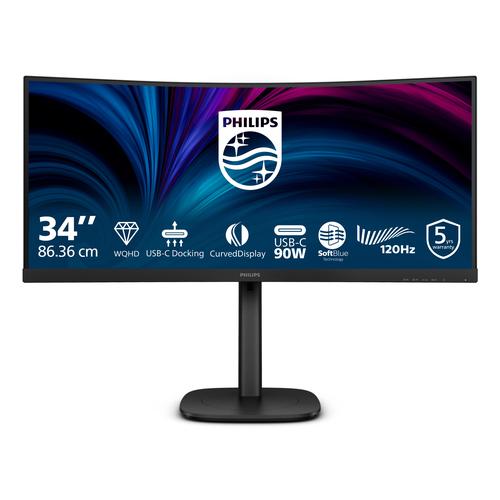 Philips 3000 series 34B2U3600C/00 computer monitor 86,4 cm (34") 3440 x 1440 Pixels Wide Quad HD LCD Zwart - Image 1
