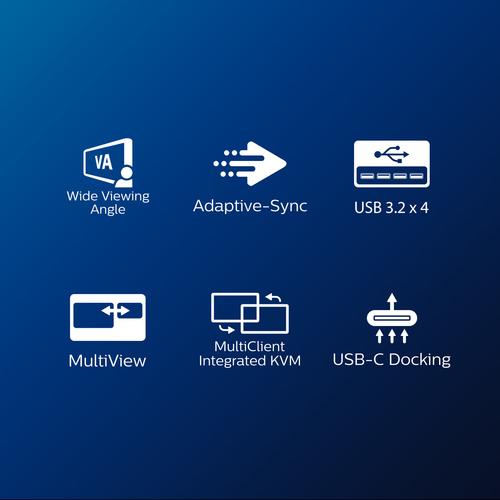 Philips B Line 346B1C/00 computer monitor 86,4 cm (34") 3440 x 1440 Pixels Quad HD LCD Zwart - Image 9