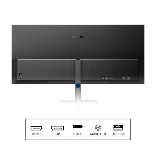 Philips E Line 346E2LAE/00 LED display 86,4 cm (34") 3440 x 1440 Pixels Wide Quad HD LCD Zwart - Image 5