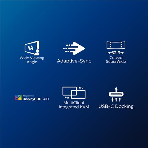 Philips P Line 32:9 SuperWide Curved LCD-scherm 499P9H/00 - Image 4