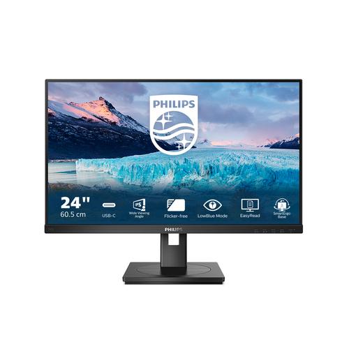 Philips S Line 243S1/00 computer monitor 60,5 cm (23.8") 1920 x 1080 Pixels Full HD LCD Zwart - Image 1