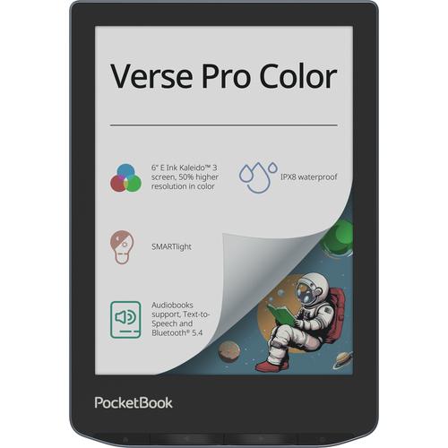 PocketBook Verse Pro Color e-book reader Touchscreen 16 GB Wifi Zwart, Blauw - Image 1