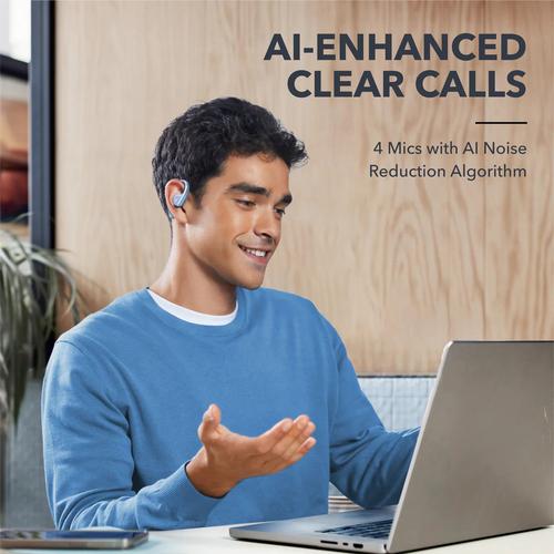 Soundcore AeroFit Headset Draadloos oorhaak Gesprekken/Muziek/Sport/Elke dag Bluetooth Lichtblauw - Image 4