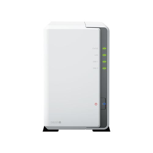 Synology DiskStation DS223J data-opslag-server NAS Desktop Realtek RTD1619B 1 GB DDR4 0 TB DiskStation Manager Wit - Image 1
