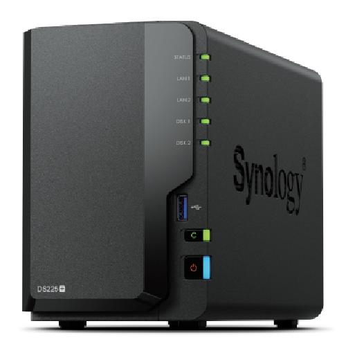 Synology DiskStation DS225+ 2 Bay NAS Desktop Intel® Celeron® J4125 2 GB DDR4 Synology DSM Zwart